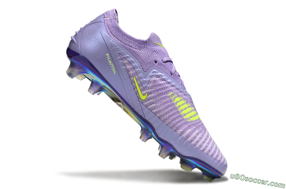 Nike Phantom 6 Low Elite FG Firm Ground Soccer Cleats - Purple/Yellow/Gold 4