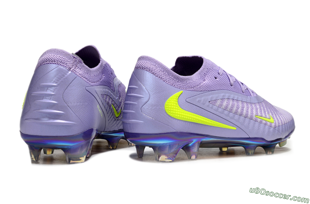 Nike Phantom 6 Low Elite FG Firm Ground Soccer Cleats - Purple/Yellow/Gold 6