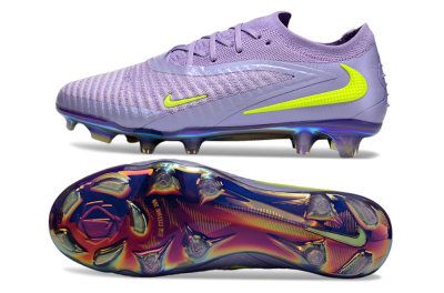 Nike Phantom 6 Low Elite FG Firm Ground Soccer Cleats - Purple/Yellow/Gold