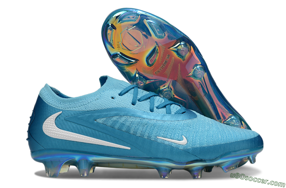 Nike Phantom 6 Low Elite FG Firm Ground Soccer Cleats - Jade/White/Gold 1
