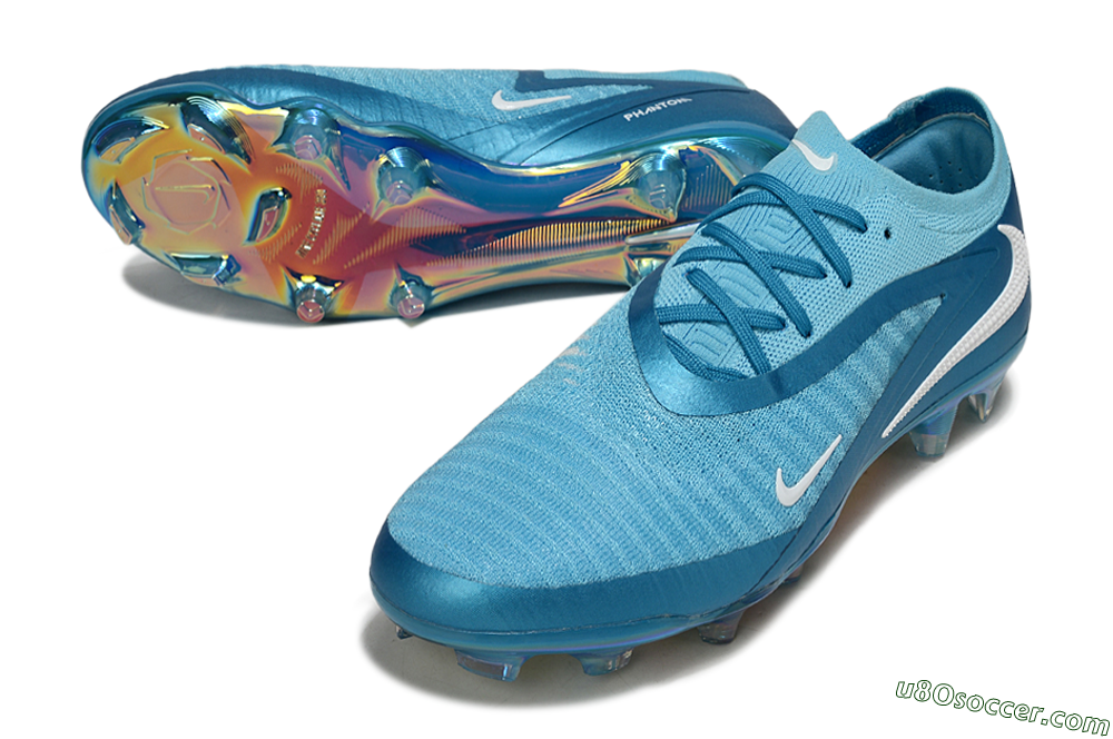 Nike Phantom 6 Low Elite FG Firm Ground Soccer Cleats - Jade/White/Gold 3