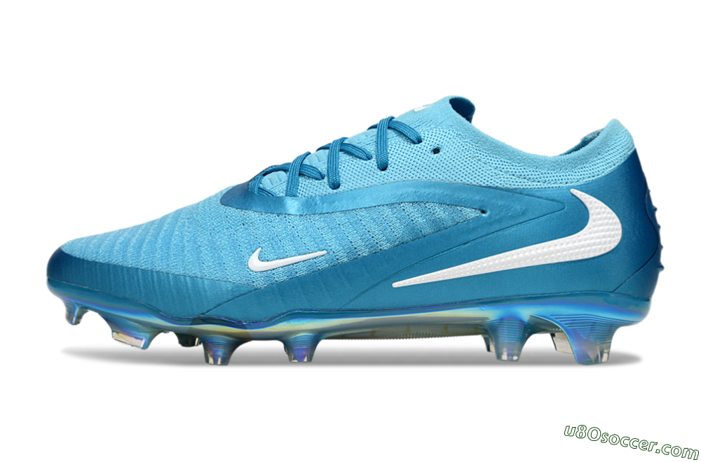 Nike Phantom 6 Low Elite FG Firm Ground Soccer Cleats - Jade/White/Gold 2