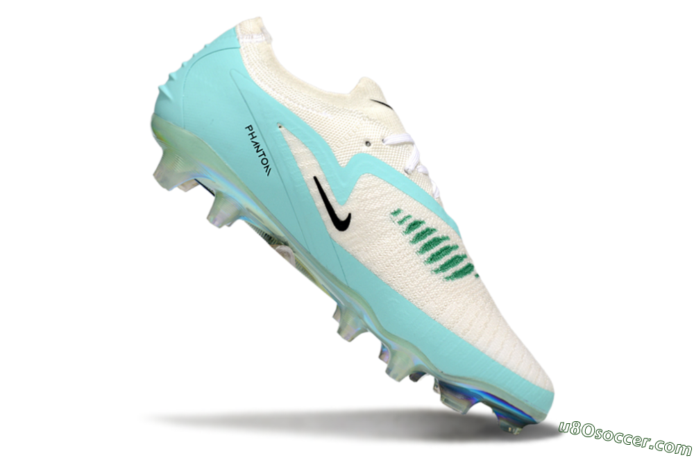 Nike Phantom 6 Low Elite FG Firm Ground Soccer Cleats - Beige/Jade/Gold 4