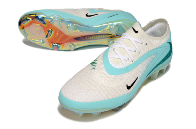 Nike Phantom 6 Low Elite FG Firm Ground Soccer Cleats - Beige/Jade/Gold