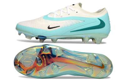 Nike Phantom 6 Low Elite FG Firm Ground Soccer Cleats - Beige/Jade/Gold