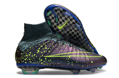 Nike Mercurial Superfly 4 Elite FG Firm Ground Soccer Cleats - Purple/Yellow/Blue