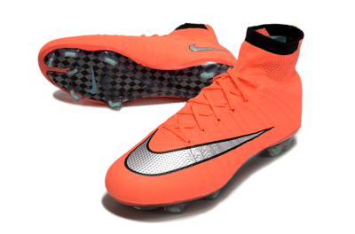 Nike Mercurial Superfly 4 Elite FG Firm Ground Soccer Cleats - Red/Silver/Black