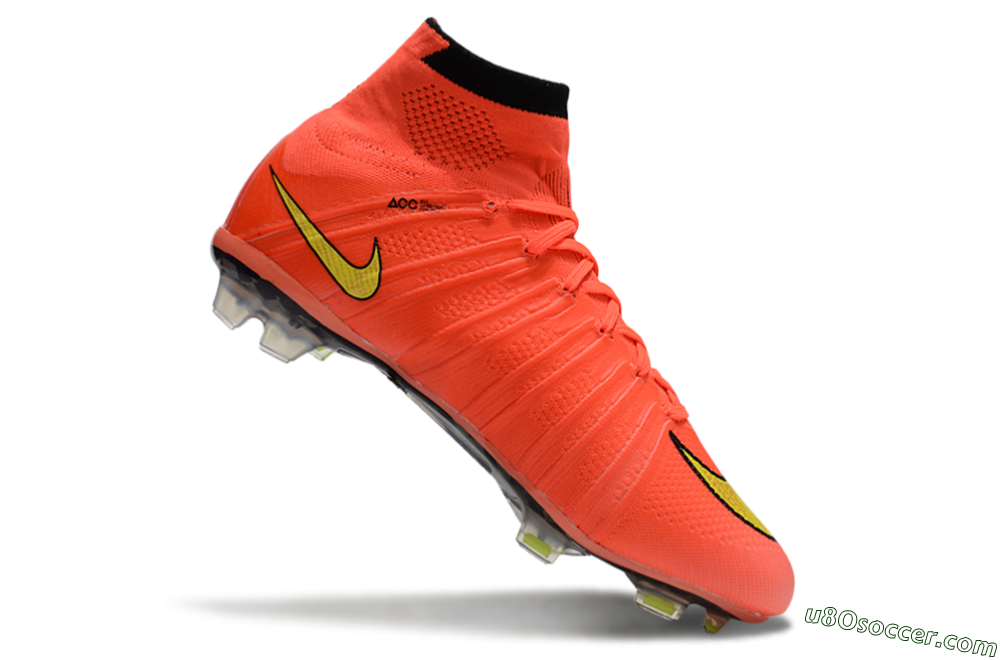 Nike Mercurial Superfly 4 Elite FG Firm Ground Soccer Cleats - Red/Black/Yellow 4
