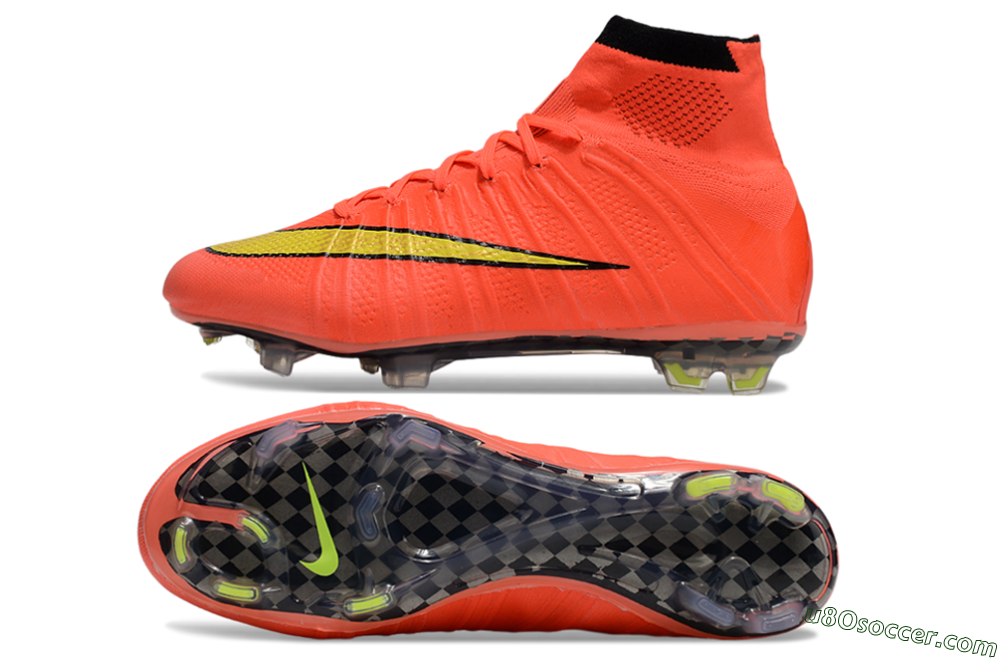 Nike Mercurial Superfly 4 Elite FG Firm Ground Soccer Cleats - Red/Black/Yellow 0