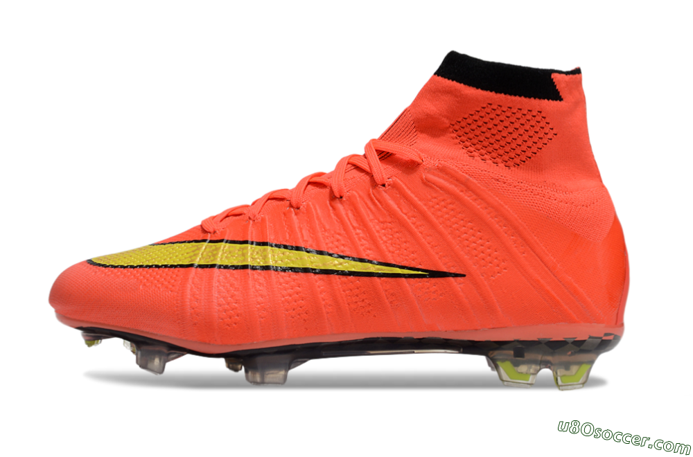 Nike Mercurial Superfly 4 Elite FG Firm Ground Soccer Cleats - Red/Black/Yellow 2
