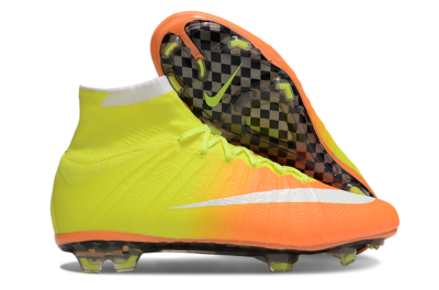 Nike Mercurial Superfly 4 Elite FG Firm Ground Soccer Cleats - Yellow/White/Orange