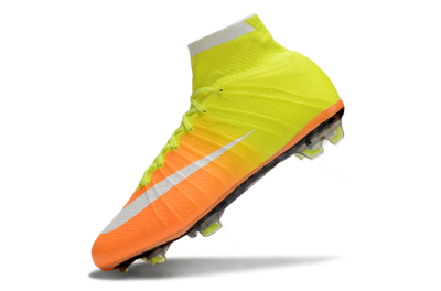 Nike Mercurial Superfly 4 Elite FG Firm Ground Soccer Cleats - Yellow/White/Orange