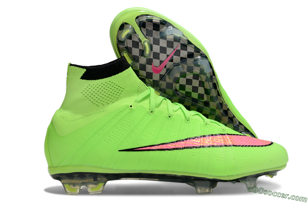 Nike Mercurial Superfly 4 Elite FG Firm Ground Soccer Cleats - Yellow/Black/Pink 1