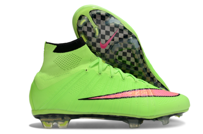Nike Mercurial Superfly 4 Elite FG Firm Ground Soccer Cleats - Yellow/Black/Pink