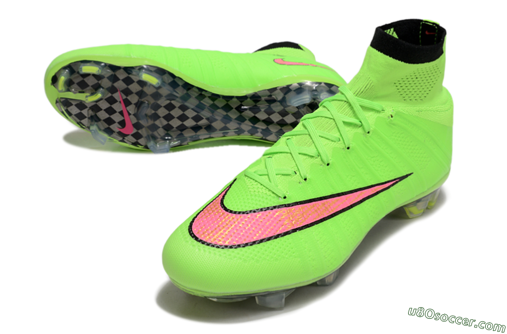 Nike Mercurial Superfly 4 Elite FG Firm Ground Soccer Cleats - Yellow/Black/Pink 3