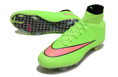 Nike Mercurial Superfly 4 Elite FG Firm Ground Soccer Cleats - Yellow/Black/Pink