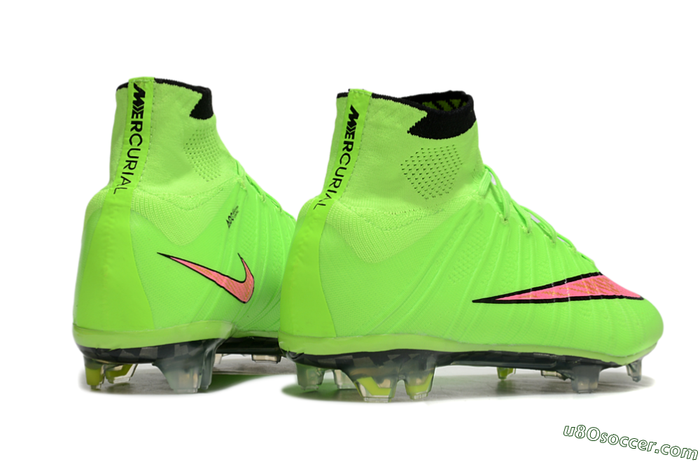 Nike Mercurial Superfly 4 Elite FG Firm Ground Soccer Cleats - Yellow/Black/Pink 6