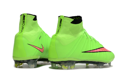 Nike Mercurial Superfly 4 Elite FG Firm Ground Soccer Cleats - Yellow/Black/Pink