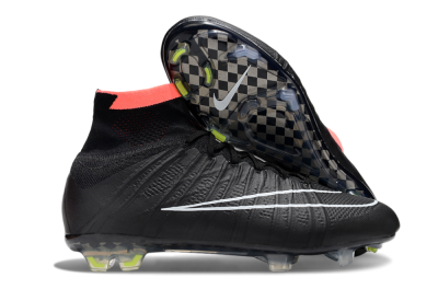 Nike Mercurial Superfly 4 Elite FG Firm Ground Soccer Cleats - Black/Pink/White