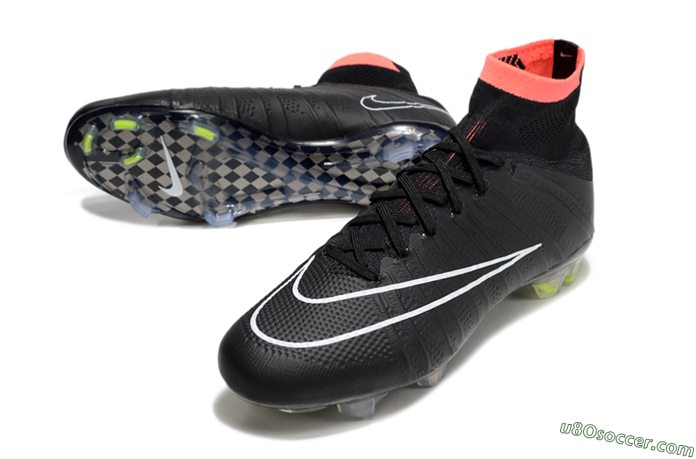 Nike Mercurial Superfly 4 Elite FG Firm Ground Soccer Cleats - Black/Pink/White 3