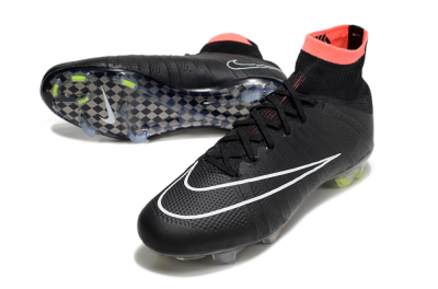 Nike Mercurial Superfly 4 Elite FG Firm Ground Soccer Cleats - Black/Pink/White
