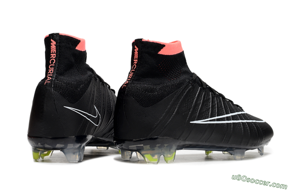 Nike Mercurial Superfly 4 Elite FG Firm Ground Soccer Cleats - Black/Pink/White 6