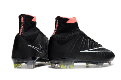 Nike Mercurial Superfly 4 Elite FG Firm Ground Soccer Cleats - Black/Pink/White