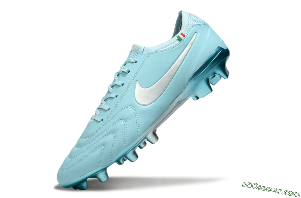 Nike Tiempo Legend 10 Elite FG Firm Ground Soccer Cleats - Jade/Silver 5