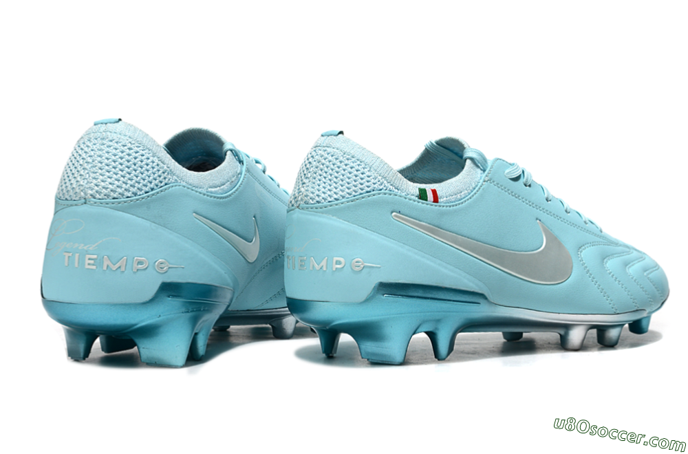 Nike Tiempo Legend 10 Elite FG Firm Ground Soccer Cleats - Jade/Silver 6