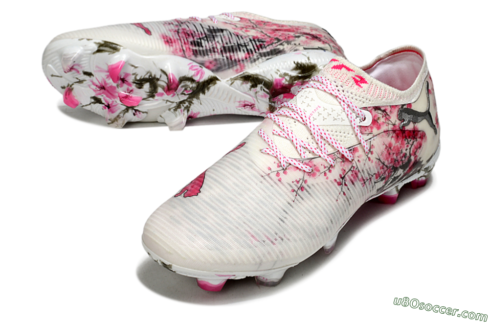 Puma Future 8 Ultimate FG Firm Ground Soccer Cleats - Beige/Pink/Brown 3