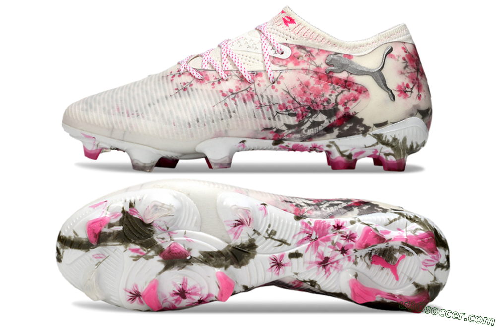 Puma Future 8 Ultimate FG Firm Ground Soccer Cleats - Beige/Pink/Brown 0