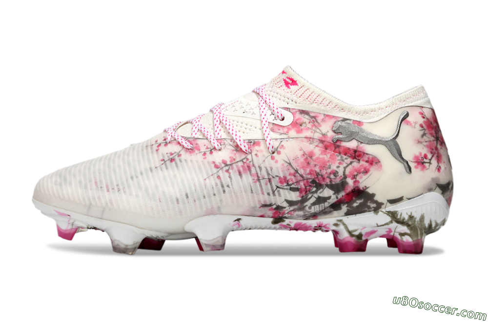 Puma Future 8 Ultimate FG Firm Ground Soccer Cleats - Beige/Pink/Brown 2