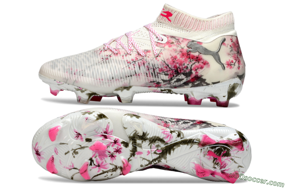 Puma Future 8 Ultimate FG Firm Ground Soccer Cleats - Beige/Pink/Brown 0