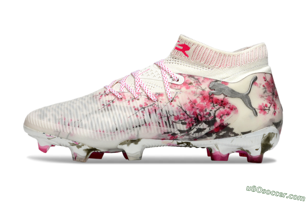 Puma Future 8 Ultimate FG Firm Ground Soccer Cleats - Beige/Pink/Brown 2