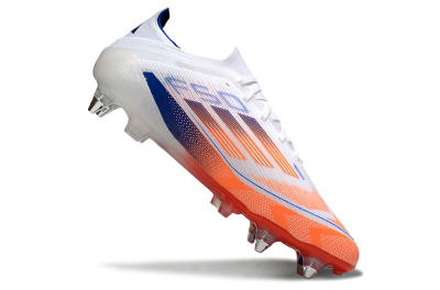 Adidas F50 Elite SG Soft Ground Soccer Cleats - White/Red/Blue