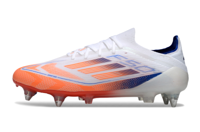 Adidas F50 Elite SG Soft Ground Soccer Cleats - White/Red/Blue