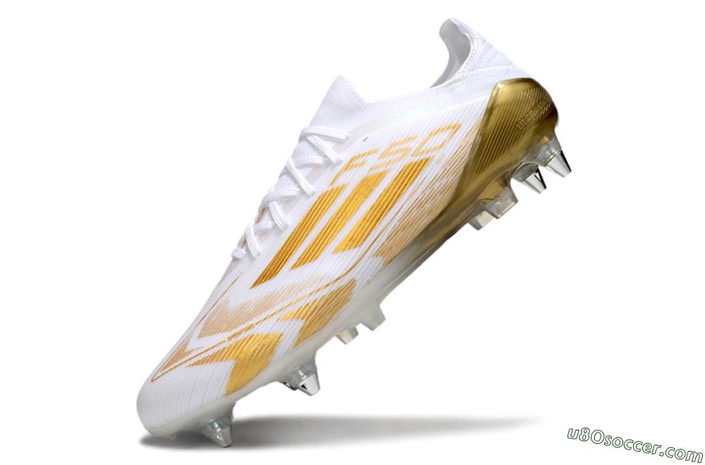 Adidas F50 Elite SG Soft Ground Soccer Cleats - White/Gold 5