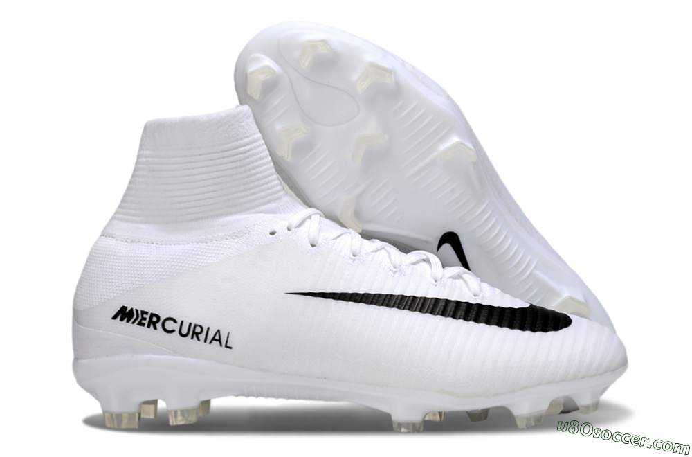 Nike Mercurial Superfly 5 Elite FG Firm Ground Soccer Cleats - White/Black 1