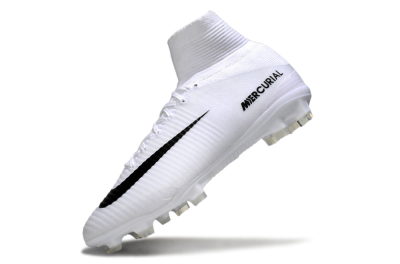 Nike Mercurial Superfly 5 Elite FG Firm Ground Soccer Cleats - White/Black