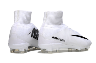 Nike Mercurial Superfly 5 Elite FG Firm Ground Soccer Cleats - White/Black
