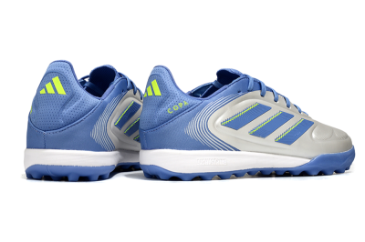 Adidas Copa Pure 3 TF Artificial Turf Soccer Shoes - Silver/Blue/Yellow