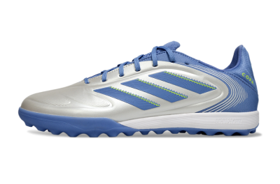 Adidas Copa Pure 3 TF Artificial Turf Soccer Shoes - Silver/Blue/Yellow
