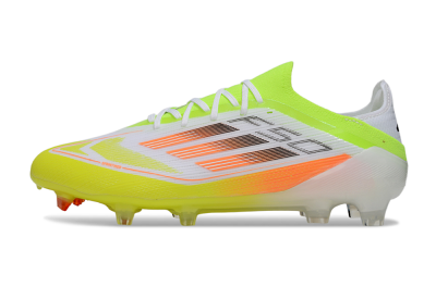 Adidas F50 Elite FG Firm Ground Soccer Cleats - White/Yellow/Orange