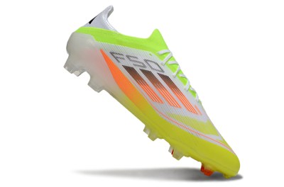 Adidas F50 Elite FG Firm Ground Soccer Cleats - White/Yellow/Orange
