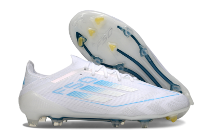 Adidas F50 Elite FG Firm Ground Soccer Cleats - White/Blue