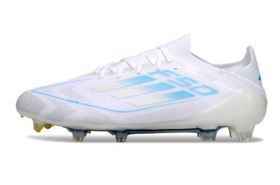 Adidas F50 Elite FG Firm Ground Soccer Cleats - White/Blue