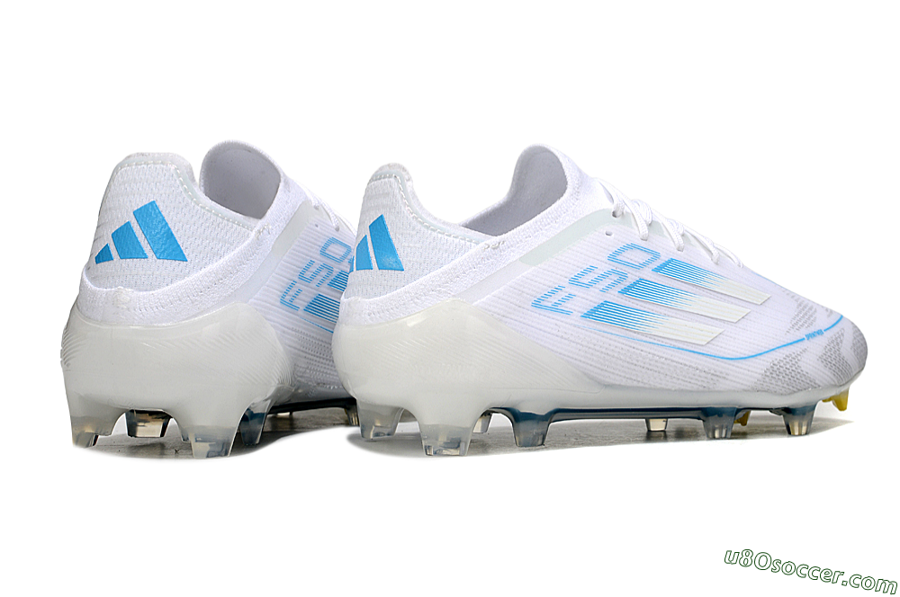 Adidas F50 Elite FG Firm Ground Soccer Cleats - White/Blue 6