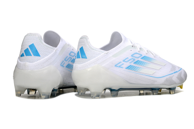 Adidas F50 Elite FG Firm Ground Soccer Cleats - White/Blue