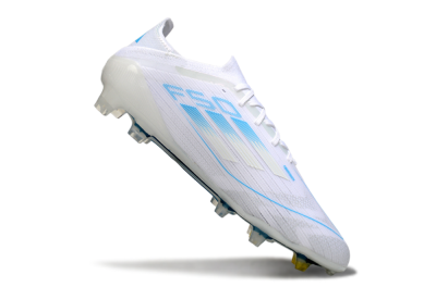 Adidas F50 Elite FG Firm Ground Soccer Cleats - White/Blue