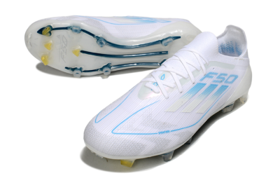 Adidas F50 Elite FG Firm Ground Soccer Cleats - White/Blue
